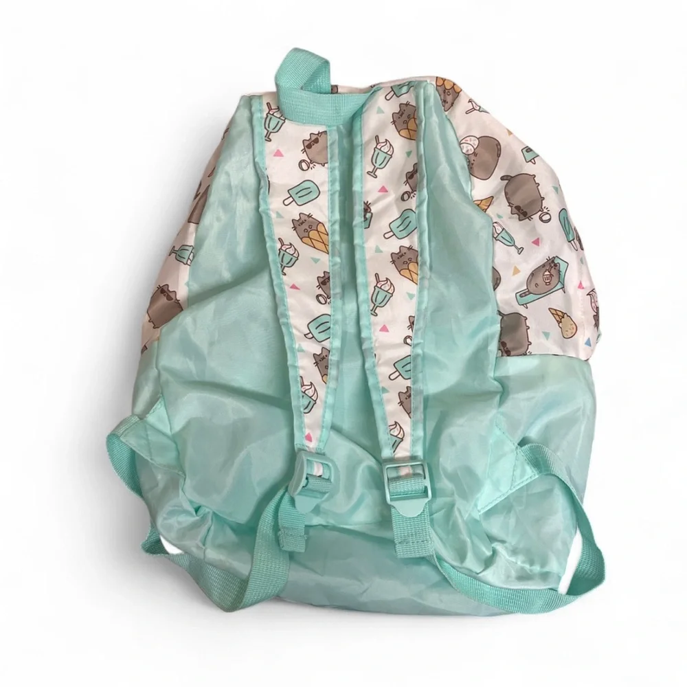 Pusheen Summer 2017 Box Fold Up Backpack Ice Cream Skateboard Mint‎ Green